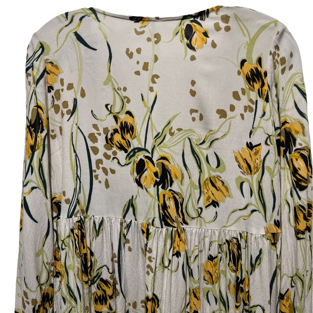 Free People Floral Bella Tunic Top Size Small - Picture 9 of 13